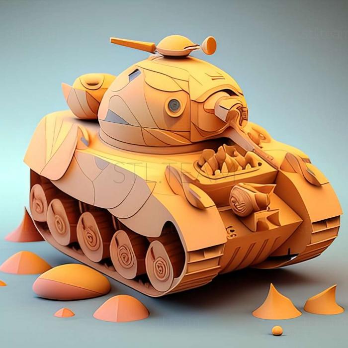 3D модель Онлайн гра Wild Tanks (STL)